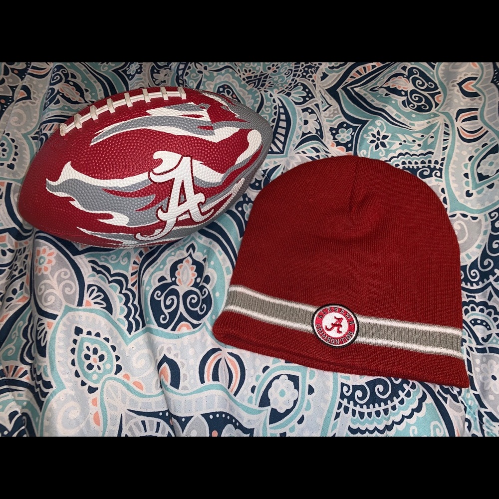 Alabama football and beanie package